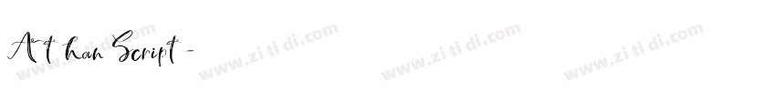 Athan Script字体转换 Athan Script字体转换